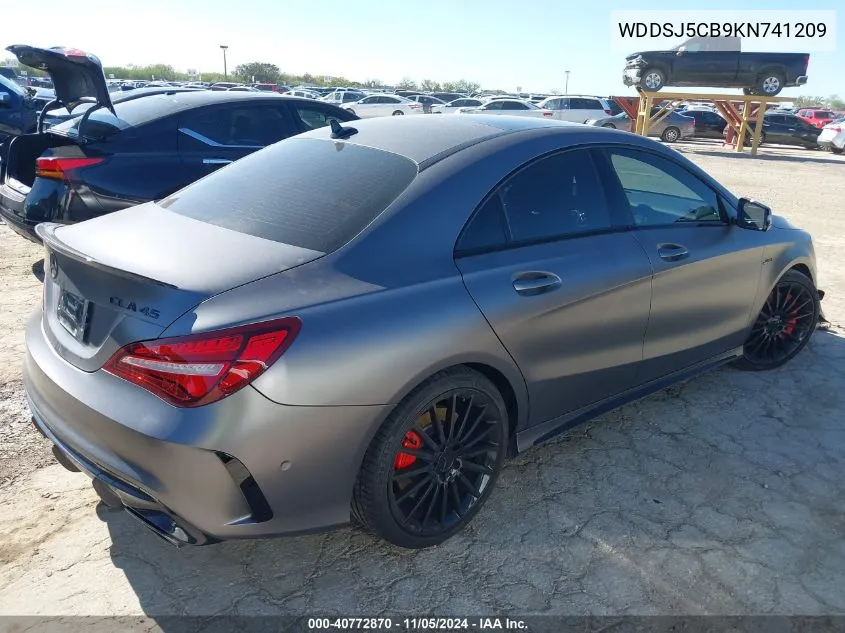 2019 Mercedes-Benz Amg Cla 45 4Matic VIN: WDDSJ5CB9KN741209 Lot: 40772870