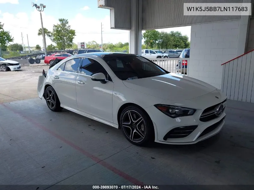 2020 Mercedes-Benz Amg Cla 35 4Matic VIN: W1K5J5BB7LN117683 Lot: 39893070