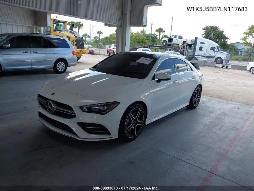 2020 Mercedes-Benz Amg Cla 35 4Matic VIN: W1K5J5BB7LN117683 Lot: 39893070