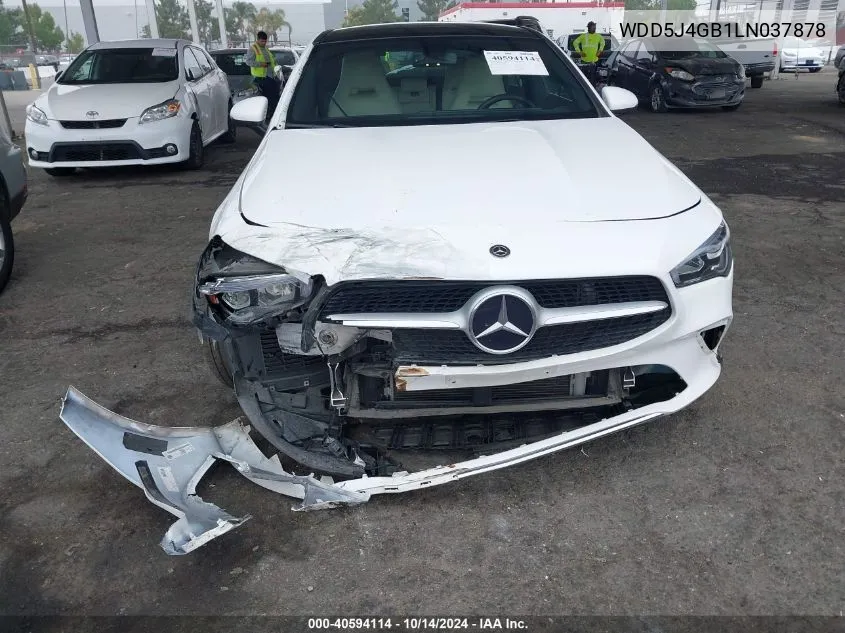 2020 Mercedes-Benz Cla 250 VIN: WDD5J4GB1LN037878 Lot: 40594114