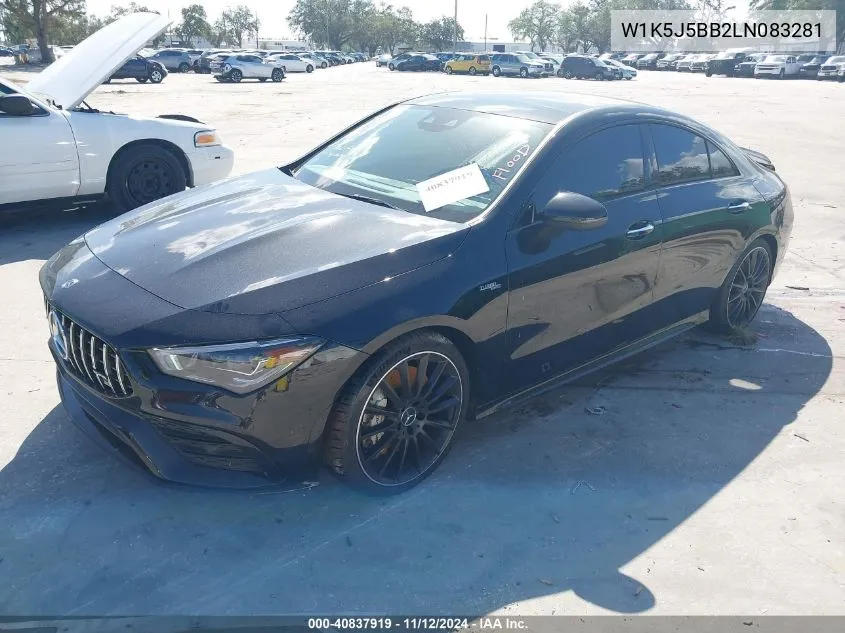 2020 Mercedes-Benz Amg Cla 35 4Matic VIN: W1K5J5BB2LN083281 Lot: 40837919