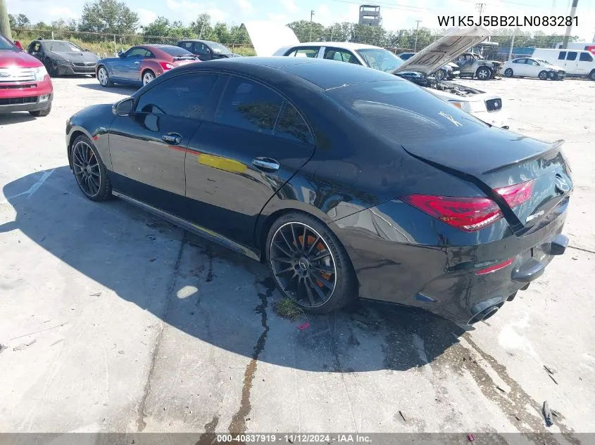 2020 Mercedes-Benz Amg Cla 35 4Matic VIN: W1K5J5BB2LN083281 Lot: 40837919