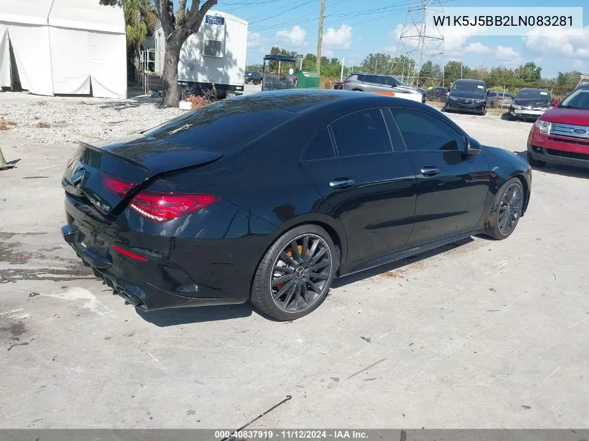 2020 Mercedes-Benz Amg Cla 35 4Matic VIN: W1K5J5BB2LN083281 Lot: 40837919