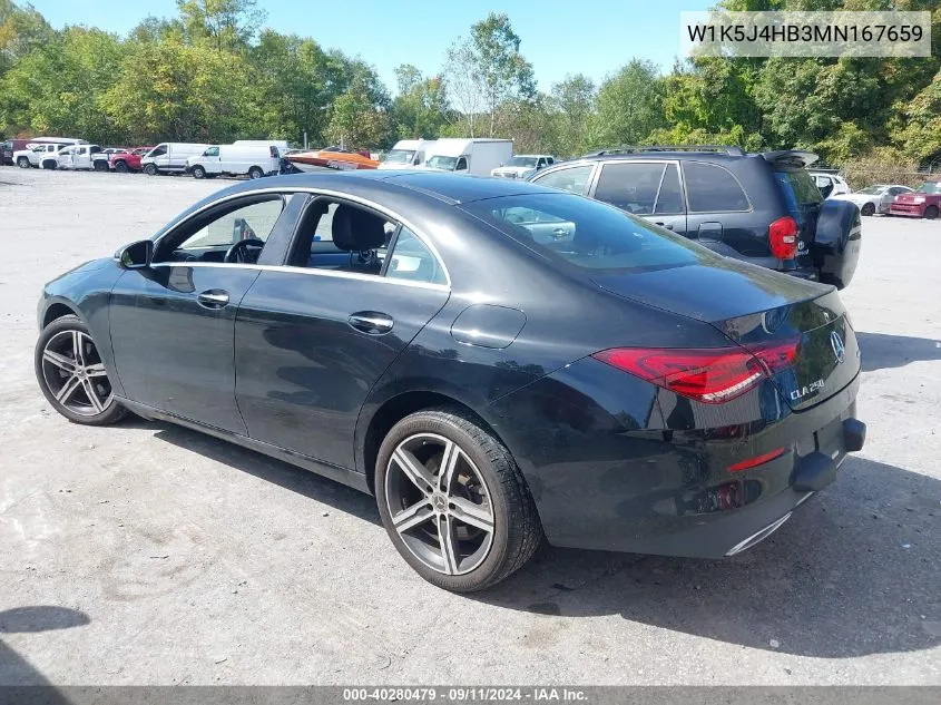 W1K5J4HB3MN167659 2021 Mercedes-Benz Cla 250 4Matic