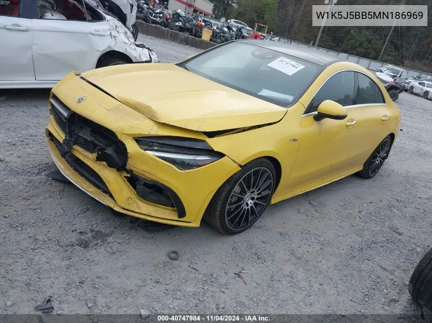 2021 Mercedes-Benz Amg Cla 35 4Matic VIN: W1K5J5BB5MN186969 Lot: 40747984