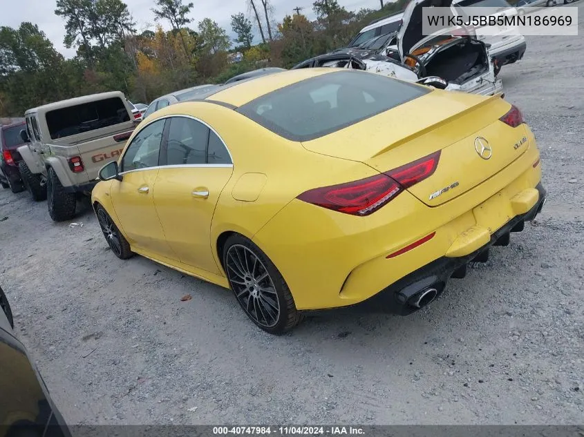 2021 Mercedes-Benz Amg Cla 35 4Matic VIN: W1K5J5BB5MN186969 Lot: 40747984