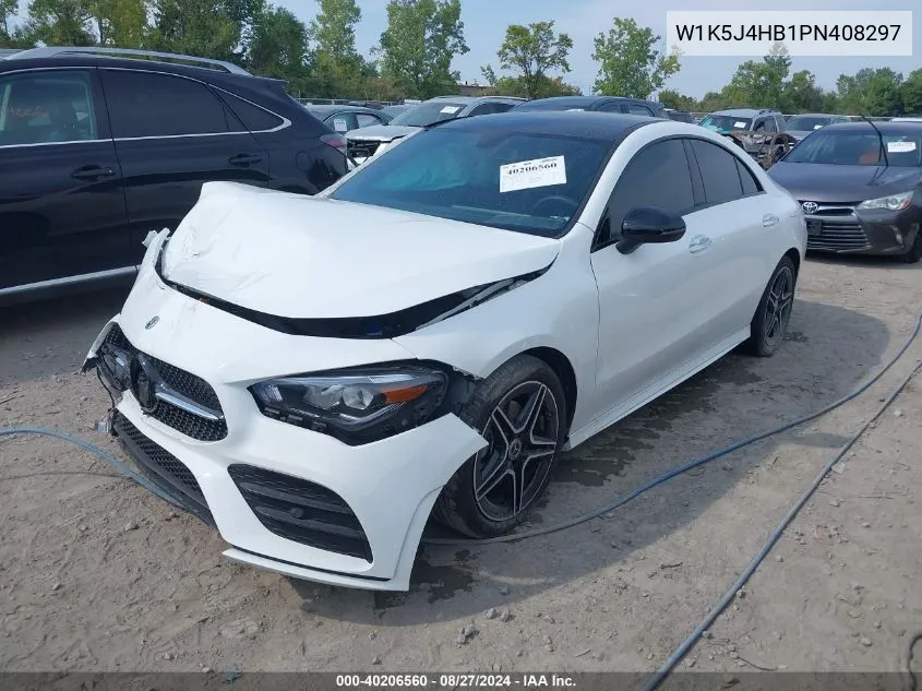 2023 Mercedes-Benz Cla 250 Coupe 4Matic VIN: W1K5J4HB1PN408297 Lot: 40206560