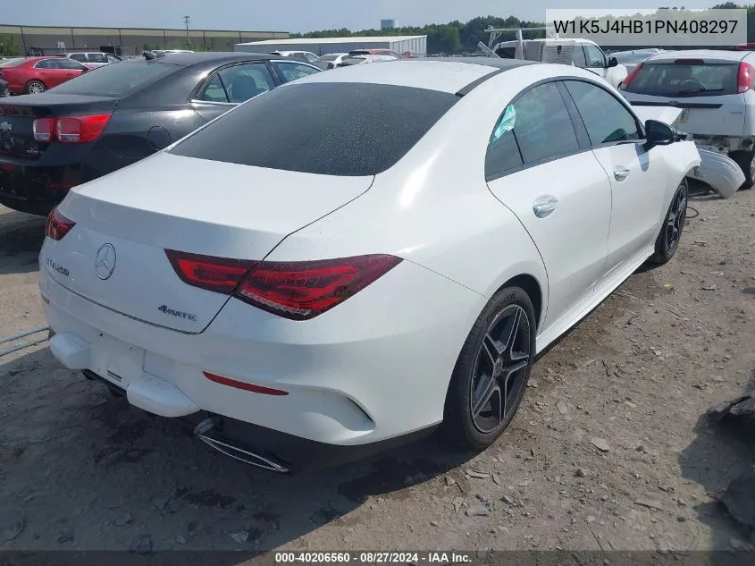 2023 Mercedes-Benz Cla 250 Coupe 4Matic VIN: W1K5J4HB1PN408297 Lot: 40206560