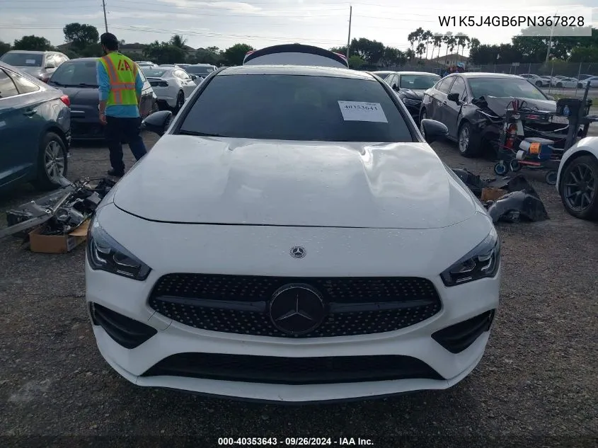 2023 Mercedes-Benz Cla 250 Coupe 250 VIN: W1K5J4GB6PN367828 Lot: 40353643