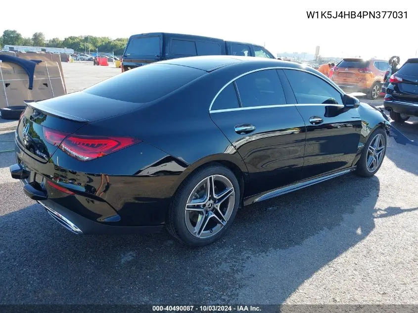 2023 Mercedes-Benz Cla 250 Coupe 4Matic VIN: W1K5J4HB4PN377031 Lot: 40490087