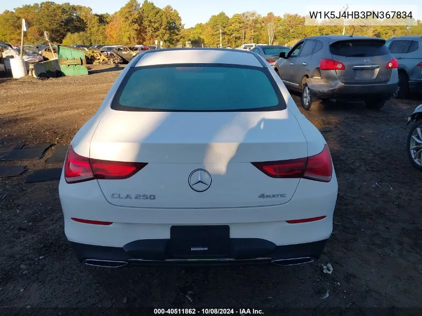 2023 Mercedes-Benz Cla 250 4Matic VIN: W1K5J4HB3PN367834 Lot: 40511862