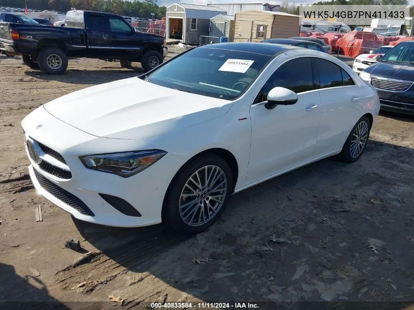 2023 Mercedes-Benz Cla 250 Coupe VIN: W1K5J4GB7PN411433 Lot: 40833584