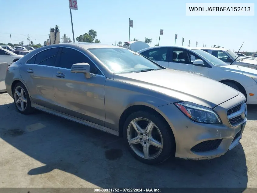 2015 Mercedes-Benz Cls 400 VIN: WDDLJ6FB6FA152413 Lot: 39931752