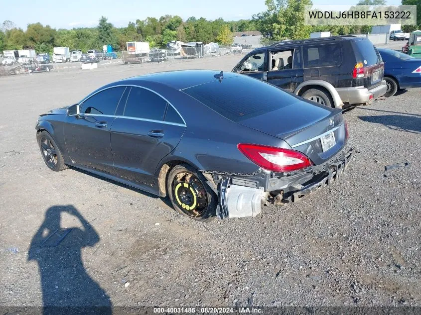 2015 Mercedes-Benz Cls 400 4Matic VIN: WDDLJ6HB8FA153222 Lot: 40031485