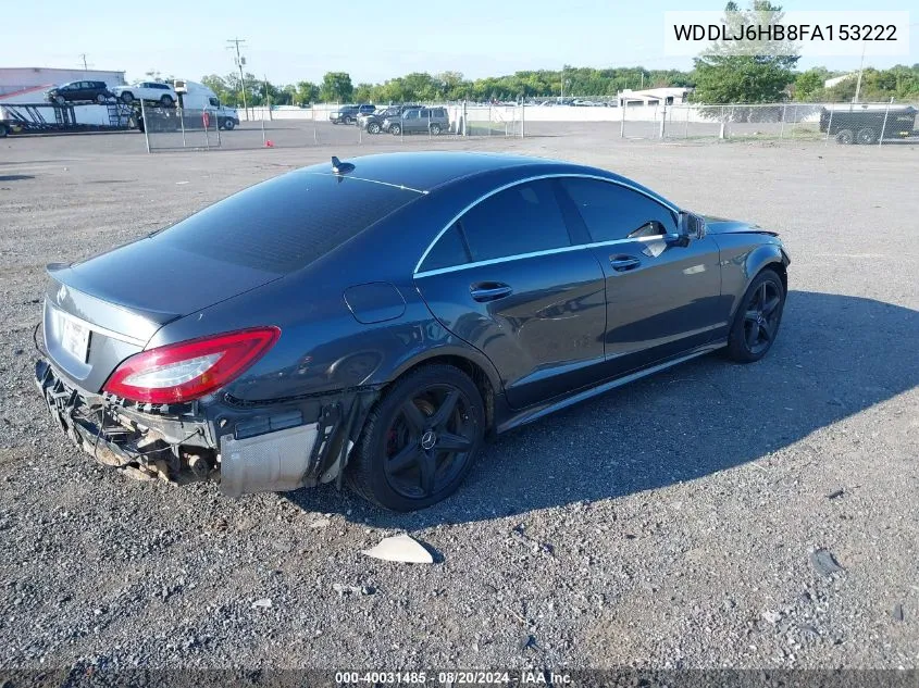 2015 Mercedes-Benz Cls 400 4Matic VIN: WDDLJ6HB8FA153222 Lot: 40031485