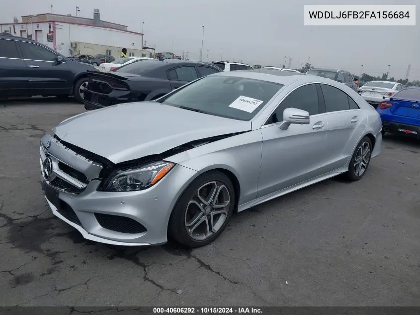 2015 Mercedes-Benz Cls 400 VIN: WDDLJ6FB2FA156684 Lot: 40606292