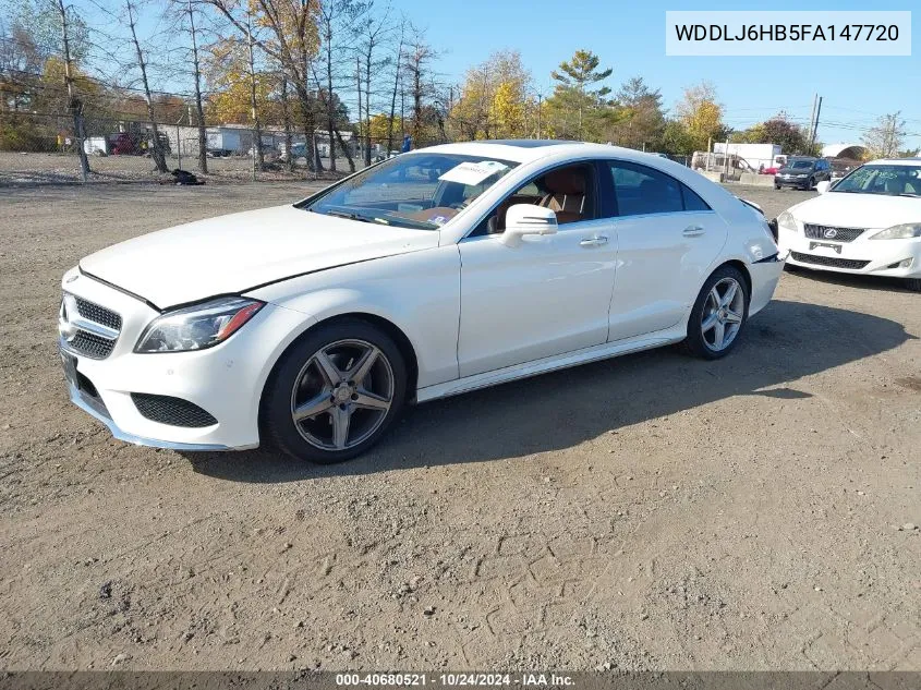 2015 Mercedes-Benz Cls 400 4Matic VIN: WDDLJ6HB5FA147720 Lot: 40680521