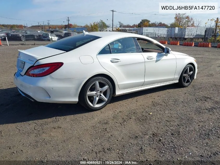 2015 Mercedes-Benz Cls 400 4Matic VIN: WDDLJ6HB5FA147720 Lot: 40680521