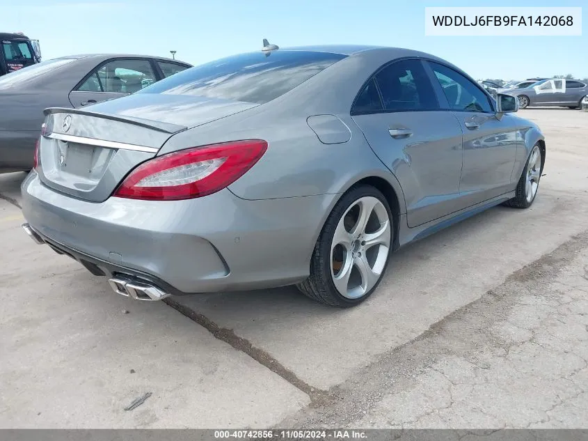 2015 Mercedes-Benz Cls 400 VIN: WDDLJ6FB9FA142068 Lot: 40742856