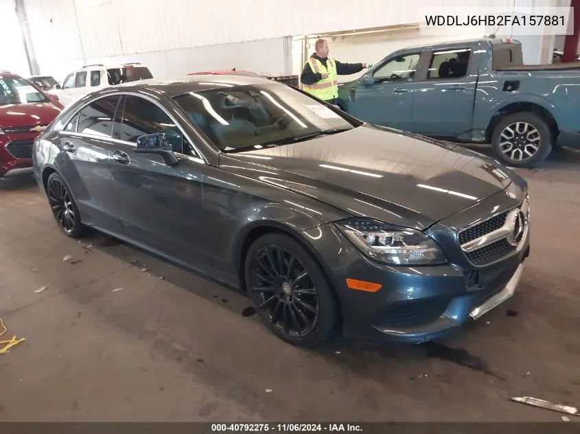 2015 Mercedes-Benz Cls 400 4Matic VIN: WDDLJ6HB2FA157881 Lot: 40792275