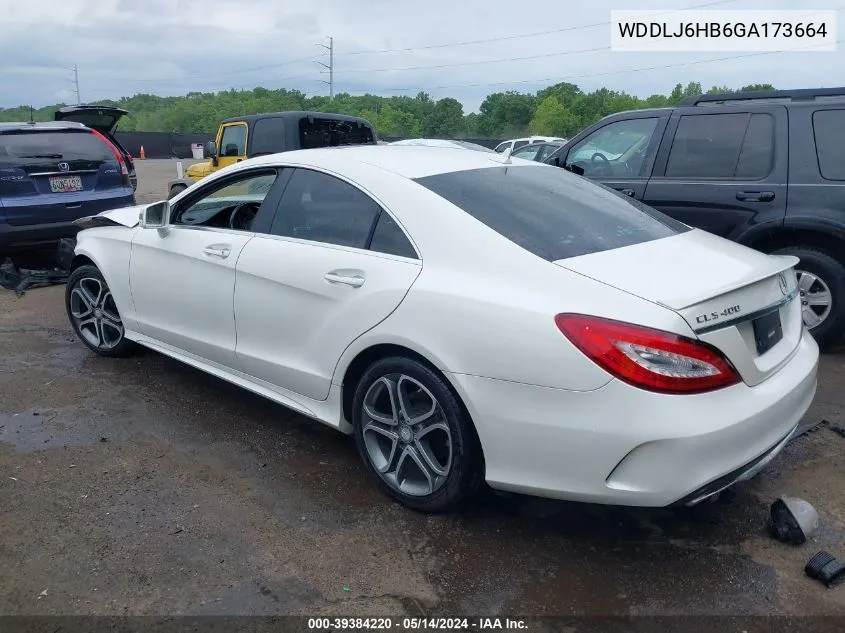 2016 Mercedes-Benz Cls 400 4Matic VIN: WDDLJ6HB6GA173664 Lot: 39384220