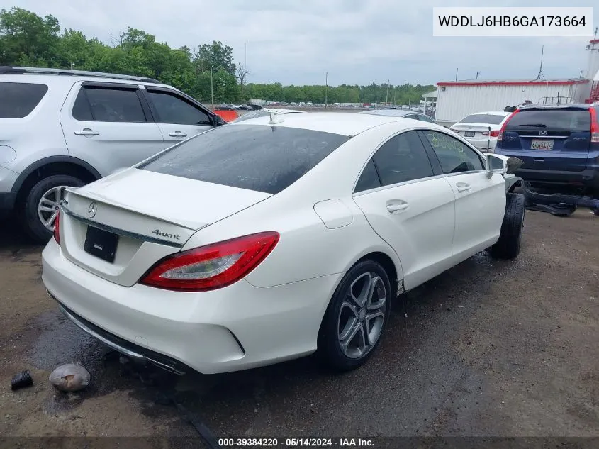 2016 Mercedes-Benz Cls 400 4Matic VIN: WDDLJ6HB6GA173664 Lot: 39384220