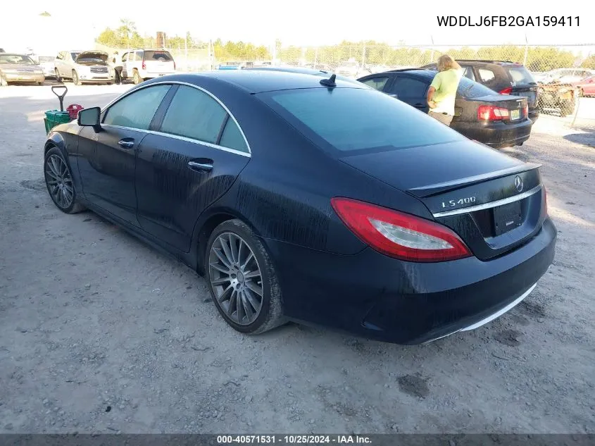 2016 Mercedes-Benz Cls 400 VIN: WDDLJ6FB2GA159411 Lot: 40571531