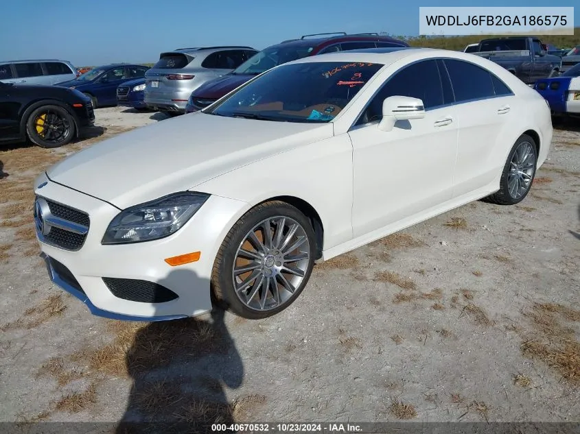 2016 Mercedes-Benz Cls 400 VIN: WDDLJ6FB2GA186575 Lot: 40670532