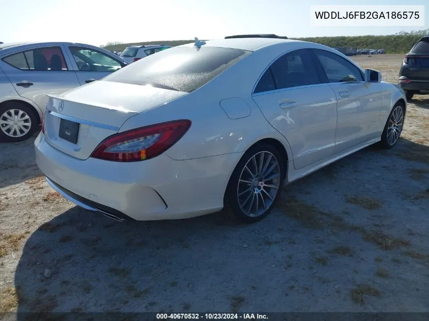 2016 Mercedes-Benz Cls 400 VIN: WDDLJ6FB2GA186575 Lot: 40670532