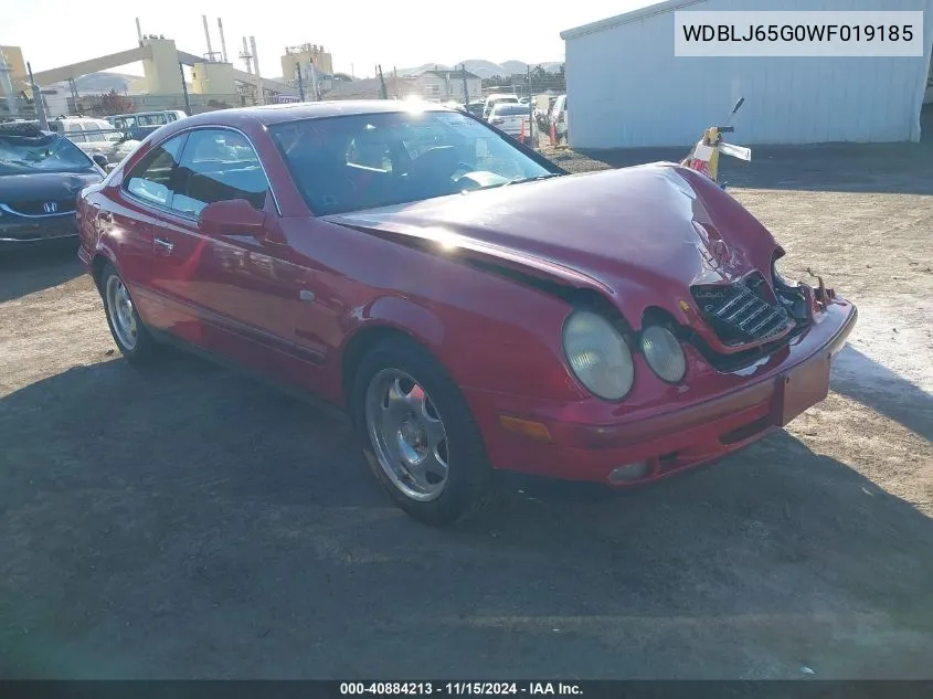 1998 Mercedes-Benz Clk 320 VIN: WDBLJ65G0WF019185 Lot: 40884213