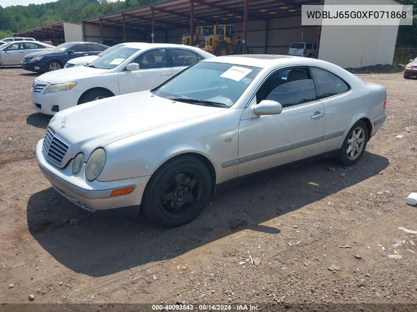 1999 Mercedes-Benz Clk 320 VIN: WDBLJ65G0XF071868 Lot: 40093543