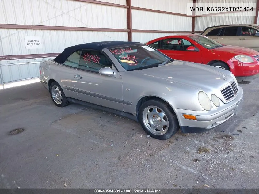 1999 Mercedes-Benz Clk 320 VIN: WDBLK65G2XT020404 Lot: 40504601