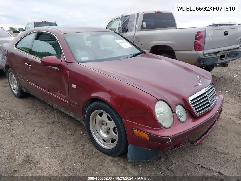 1999 Mercedes-Benz Clk 320 VIN: WDBLJ65G2XF071810 Lot: 40695283