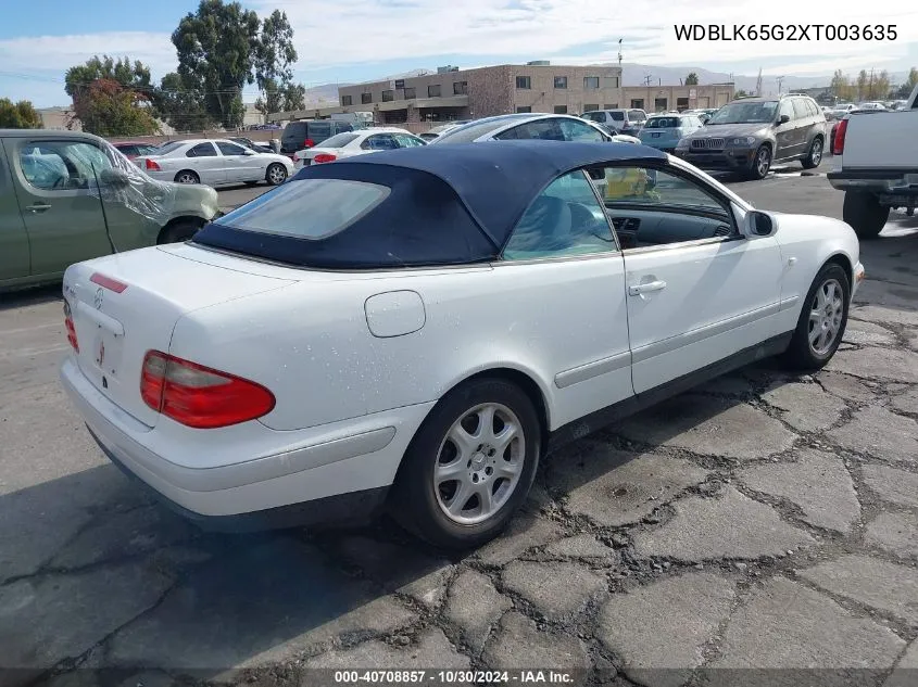 1999 Mercedes-Benz Clk 320 VIN: WDBLK65G2XT003635 Lot: 40708857