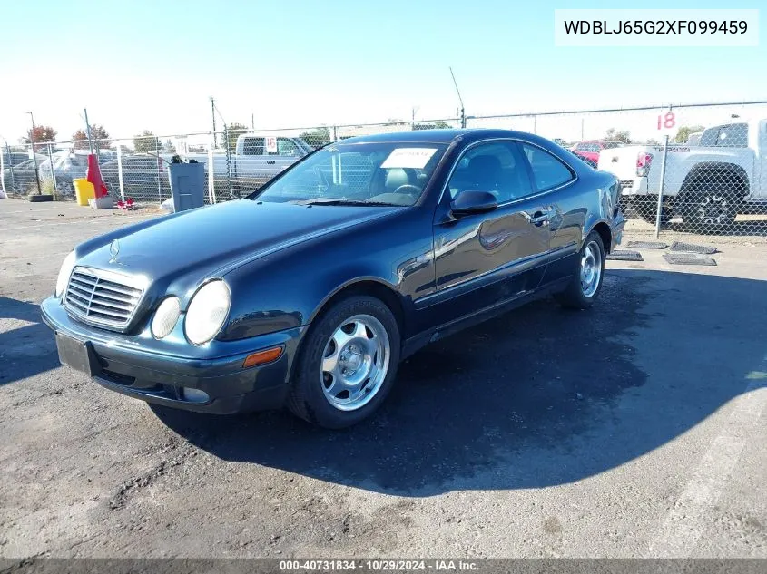 1999 Mercedes-Benz Clk 320 VIN: WDBLJ65G2XF099459 Lot: 40731834