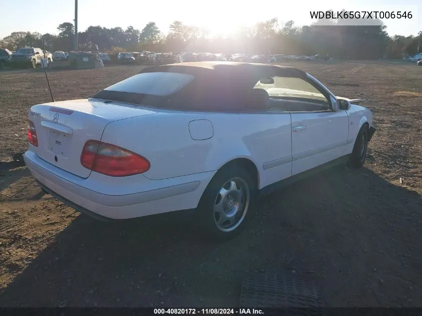 1999 Mercedes-Benz Clk-Class Base (A5) VIN: WDBLK65G7XT006546 Lot: 40820172