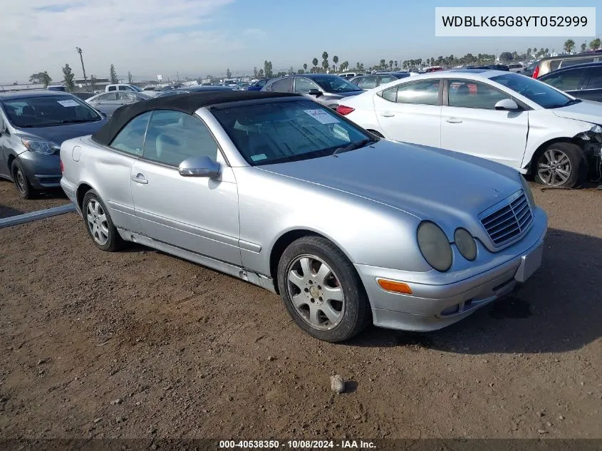 2000 Mercedes-Benz Clk 320 320 VIN: WDBLK65G8YT052999 Lot: 40538350