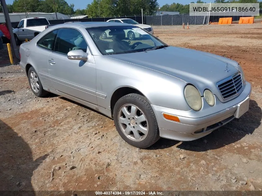 2001 Mercedes-Benz Clk 320 VIN: WDBLJ65G91F186640 Lot: 40374394