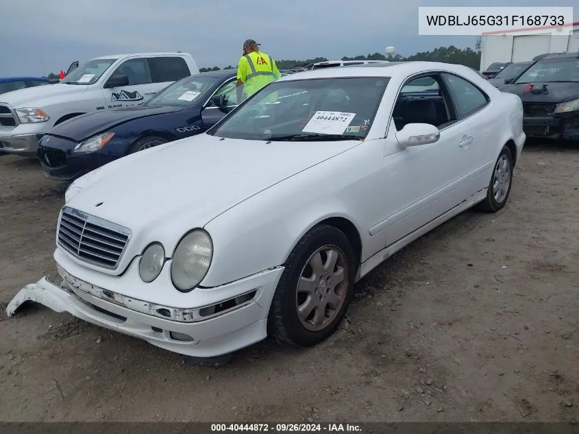 2001 Mercedes-Benz Clk 320 VIN: WDBLJ65G31F168733 Lot: 40444872