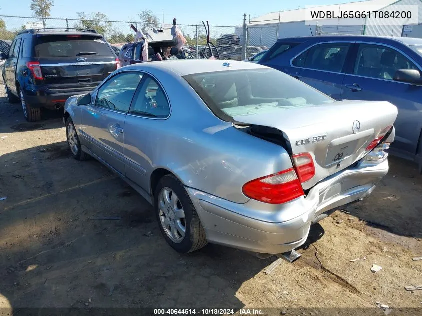 2001 Mercedes-Benz Clk 320 VIN: WDBLJ65G61T084200 Lot: 40644514