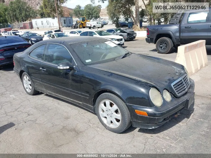 2002 Mercedes-Benz Clk 320 VIN: WDBLJ65G62T122946 Lot: 40588052