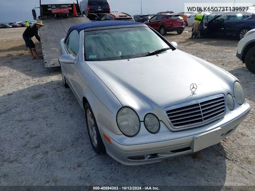 2003 Mercedes-Benz Clk 320 VIN: WDBLK65G73T139527 Lot: 40594303