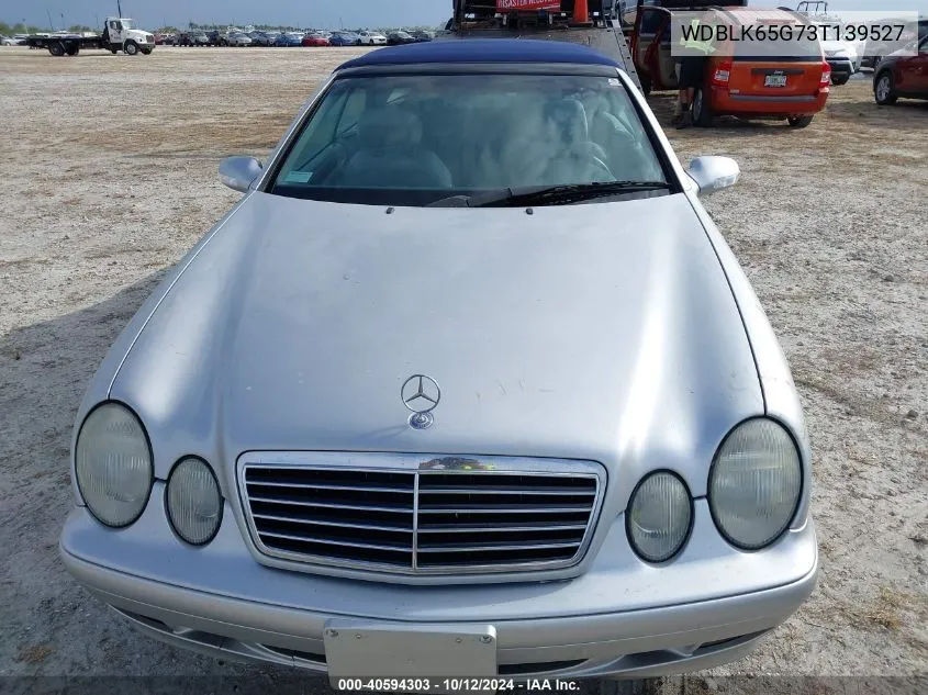 2003 Mercedes-Benz Clk 320 VIN: WDBLK65G73T139527 Lot: 40594303