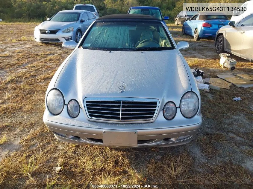 2003 Mercedes-Benz Clk 320 VIN: WDBLK65G43T134530 Lot: 40660371