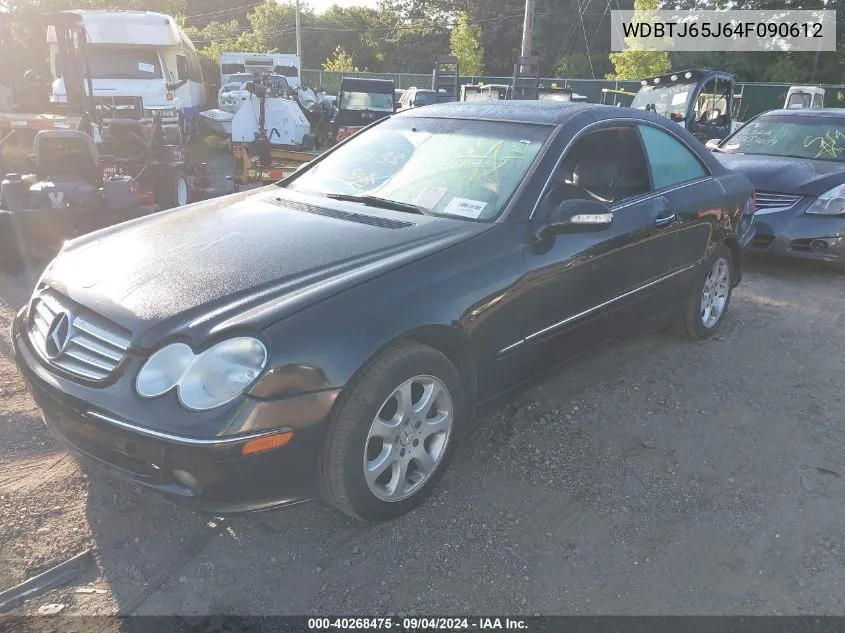 2004 Mercedes-Benz Clk 320 VIN: WDBTJ65J64F090612 Lot: 40268475