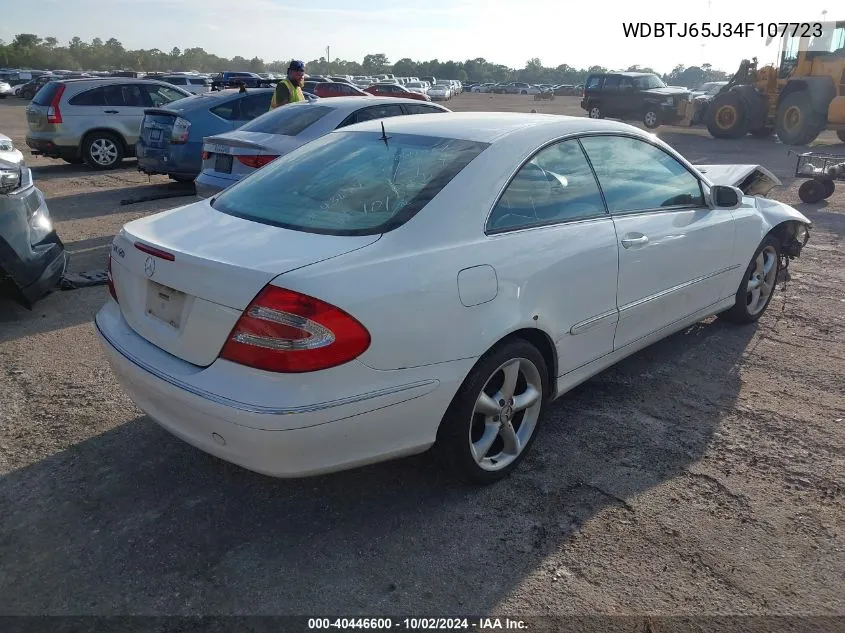 2004 Mercedes-Benz Clk 320 VIN: WDBTJ65J34F107723 Lot: 40446600