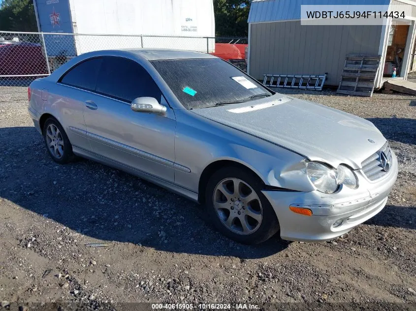 WDBTJ65J94F114434 2004 Mercedes-Benz Clk 320C