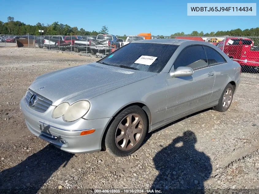 WDBTJ65J94F114434 2004 Mercedes-Benz Clk 320C