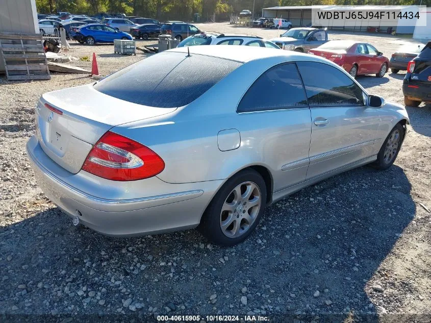 WDBTJ65J94F114434 2004 Mercedes-Benz Clk 320C