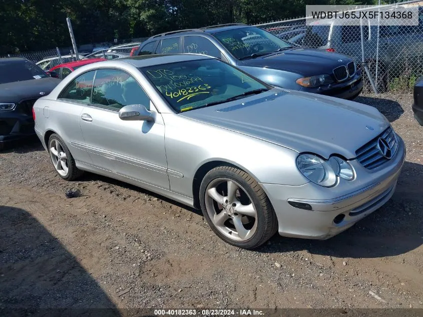 2005 Mercedes-Benz Clk 320 VIN: WDBTJ65JX5F134368 Lot: 40182363